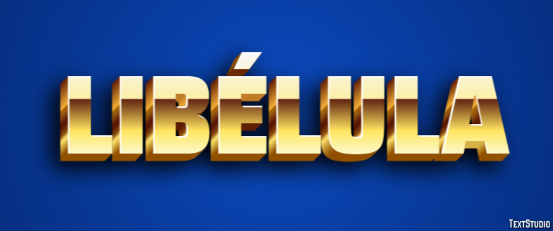 Libélula Efecto de texto