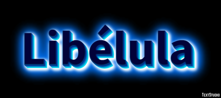 Libélula Efecto de texto