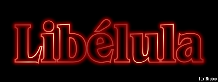 Libélula Efecto de texto