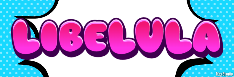 Libélula Efecto de texto