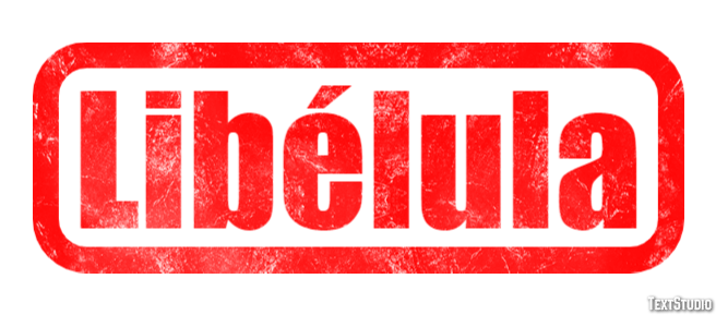 Libélula Efecto de texto