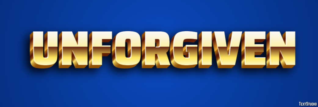 Unforgiven Tekst Effect