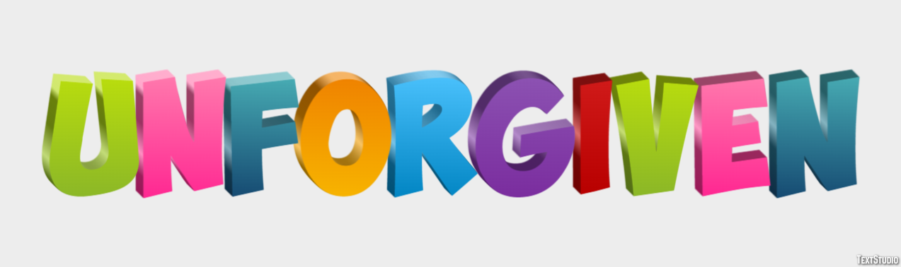 Unforgiven Tekst Effect