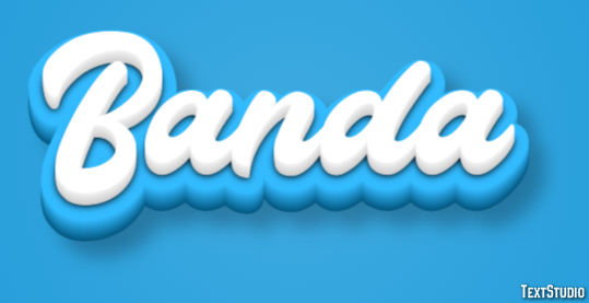 Banda Efeito de texto