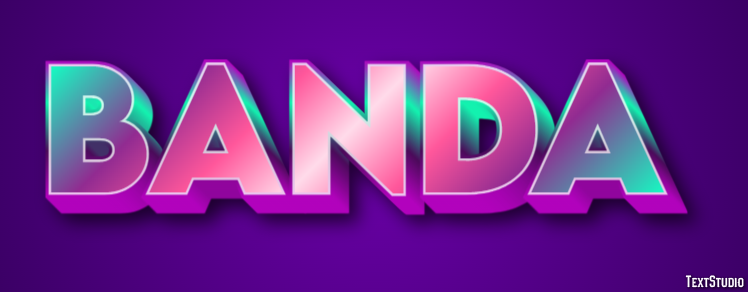 Banda Efeito de texto