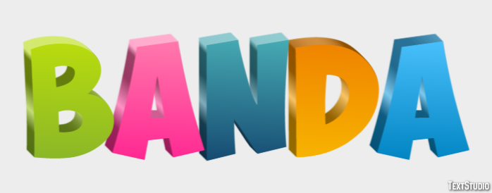 Banda Efeito de texto