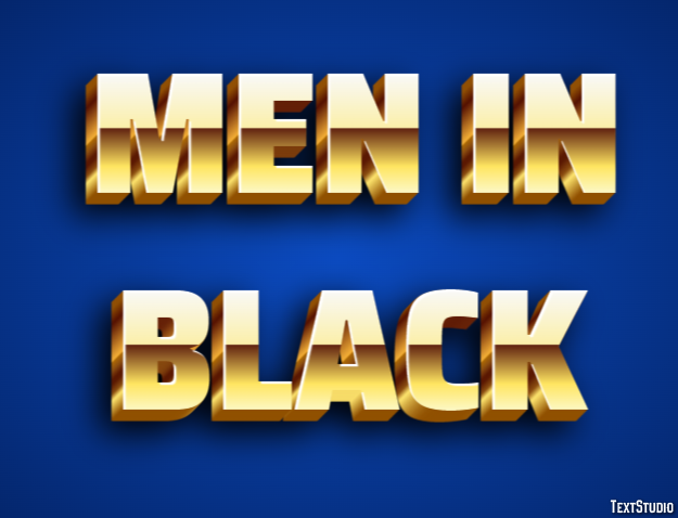 Men in Black Effet de Texte