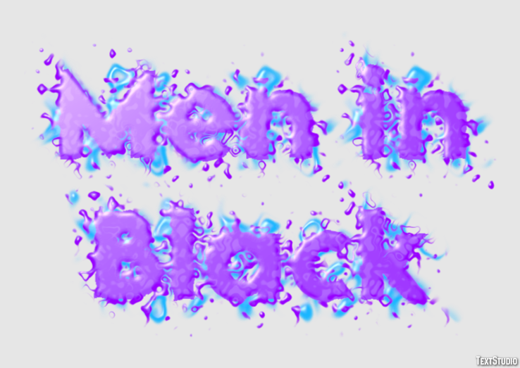 Men in Black Text Effect