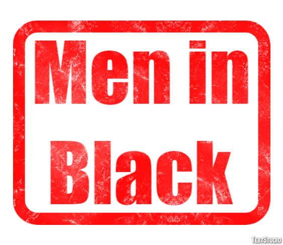 Men in Black Text effect