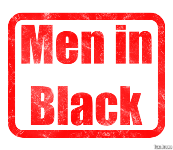 Men in Black Text Effect