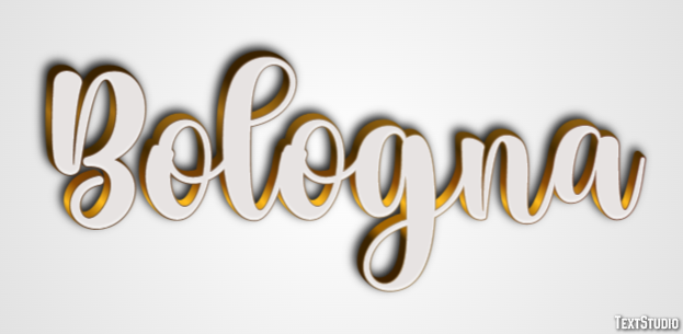 Bologna Efecto de Texto