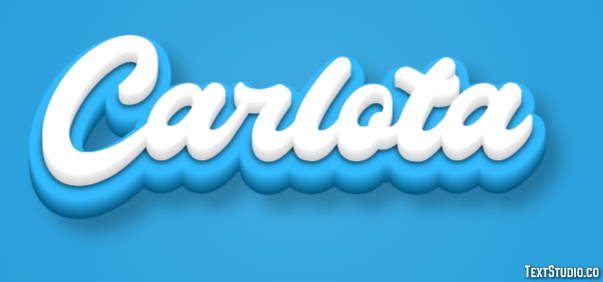 Carlota Text effect