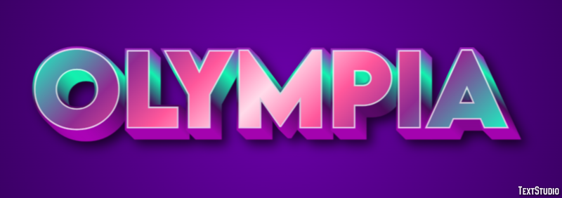 Olympia Efeito de texto
