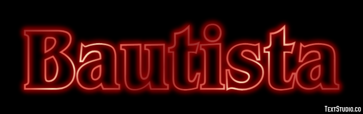 Bautista Efecto de Texto