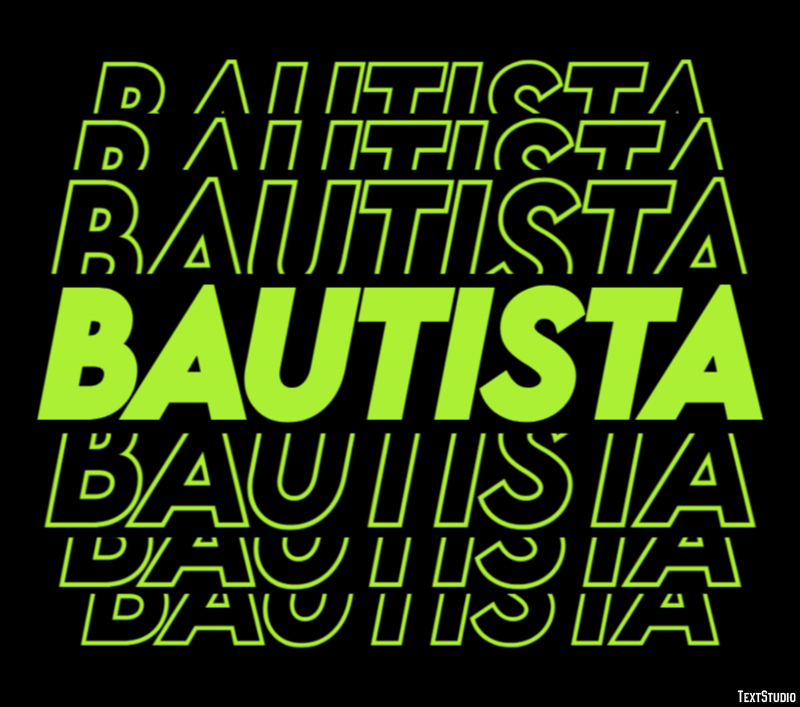 Bautista Efecto de Texto