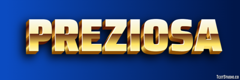 Preziosa Effetto testo
