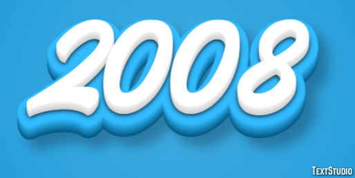 2008 Text Effect