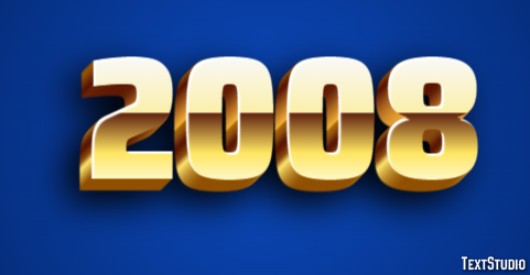 2008 Text Effect