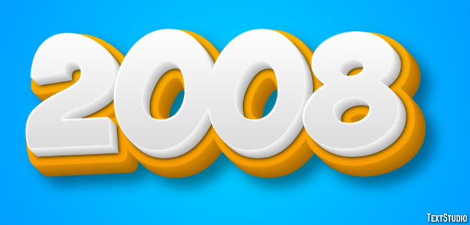 2008 Text Effect