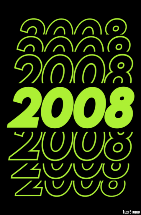 2008 テキスト効果