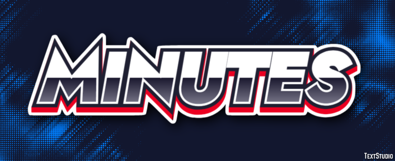 Minutes Text Effect
