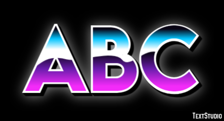 Abc Эффект текста