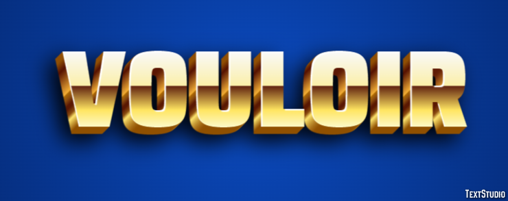 Vouloir Effet de Texte
