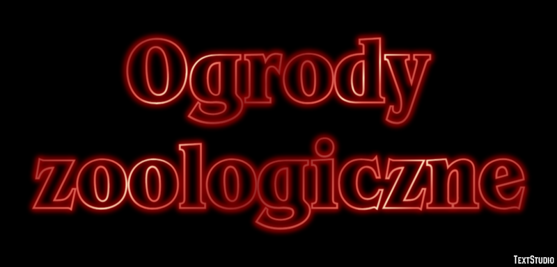 Ogrody zoologiczne Efekt tekstowy