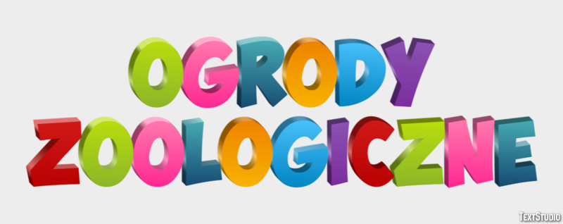 Ogrody zoologiczne Efekt tekstowy
