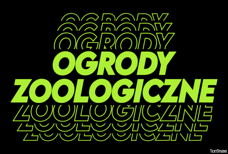 Ogrody zoologiczne Efekt tekstowy