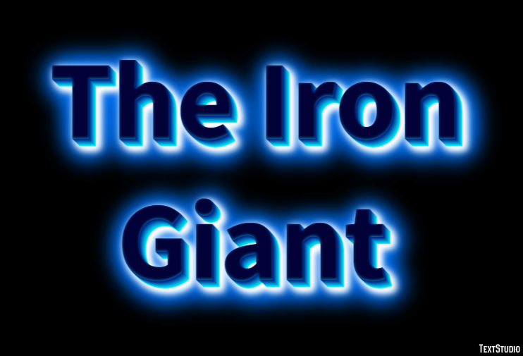 The Iron Giant Texteffekt