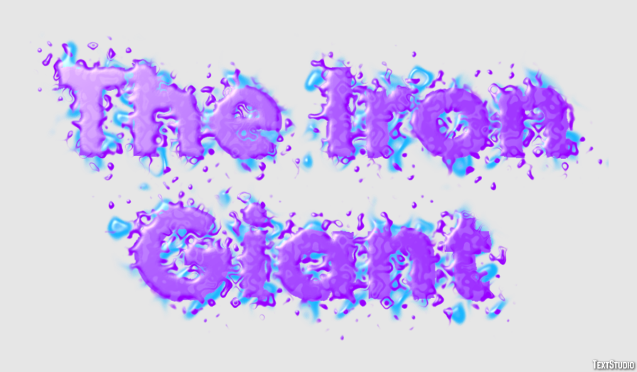 The Iron Giant Efecto de Texto