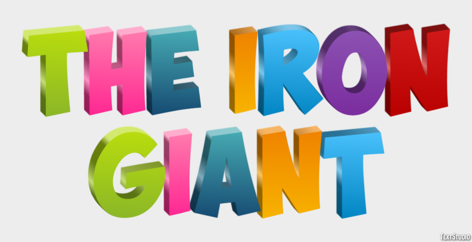 The Iron Giant Efecto de Texto