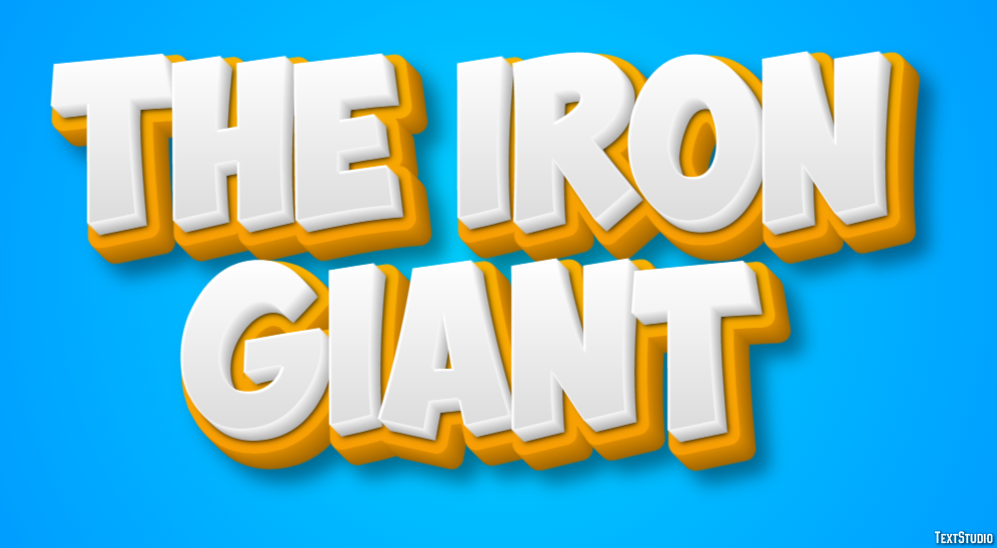 The Iron Giant Efecto de Texto