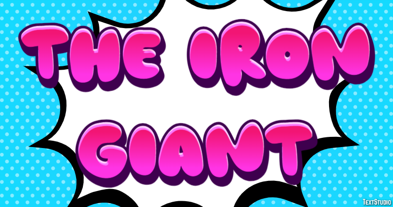 The Iron Giant Efeito de texto