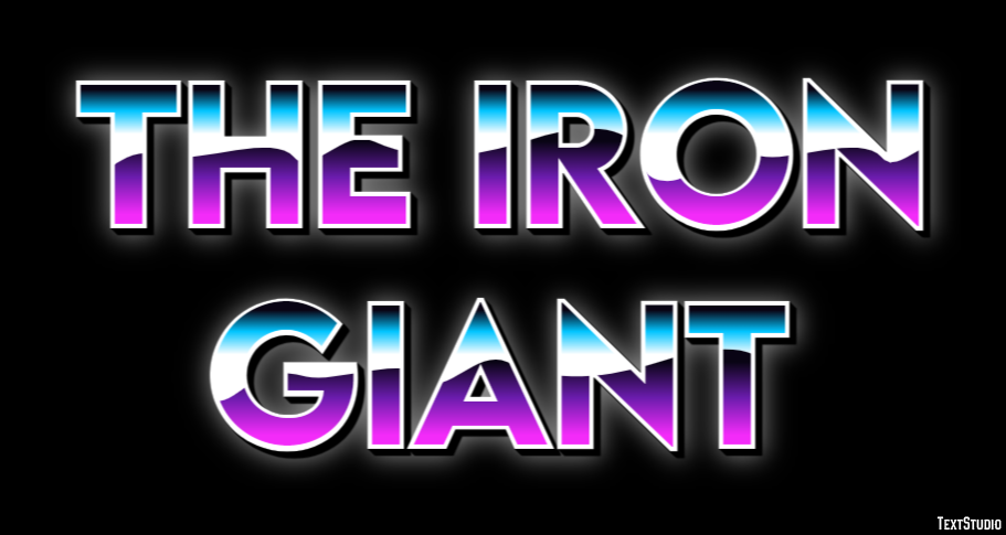 The Iron Giant Efeito de texto