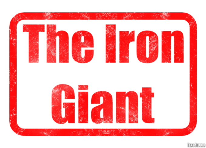 The Iron Giant Efecto de Texto