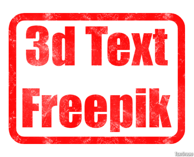 3d Text Freepik Text Effect