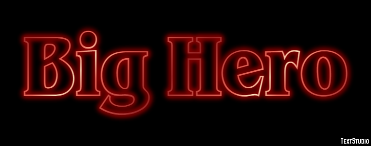 Big Hero Эффект текста