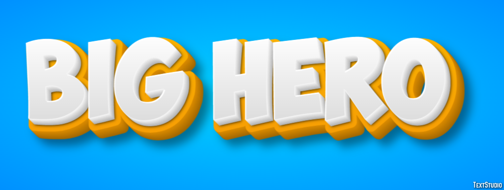 Big Hero Text effect