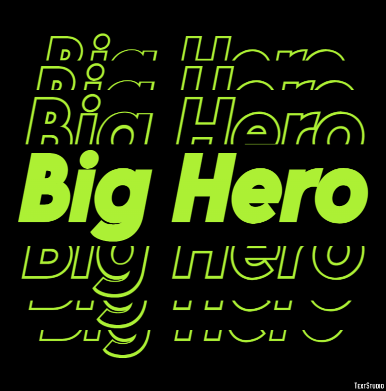 Big Hero Text Effect
