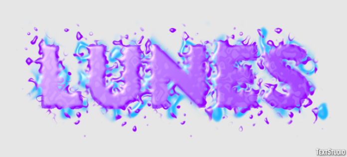 Lunes Efecto de texto