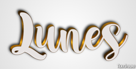 Lunes Efecto de Texto