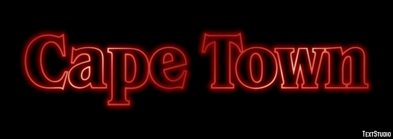 Cape Town Effet de Texte