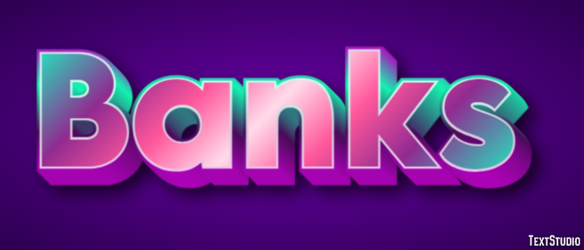 Banks Effetto testo