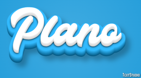 Plano Efekt tekstowy