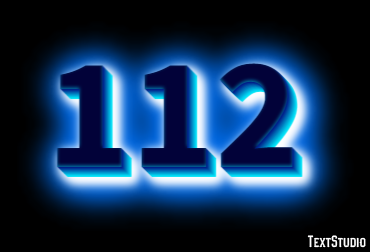 112 Text Effect