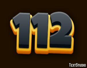 112 Text Effect