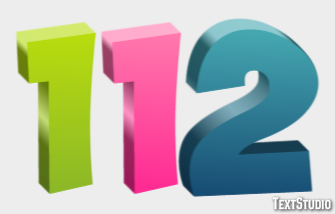 112 Text Effect