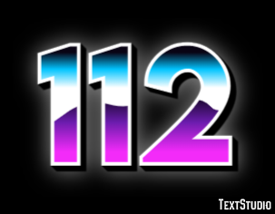 112 Text Effect